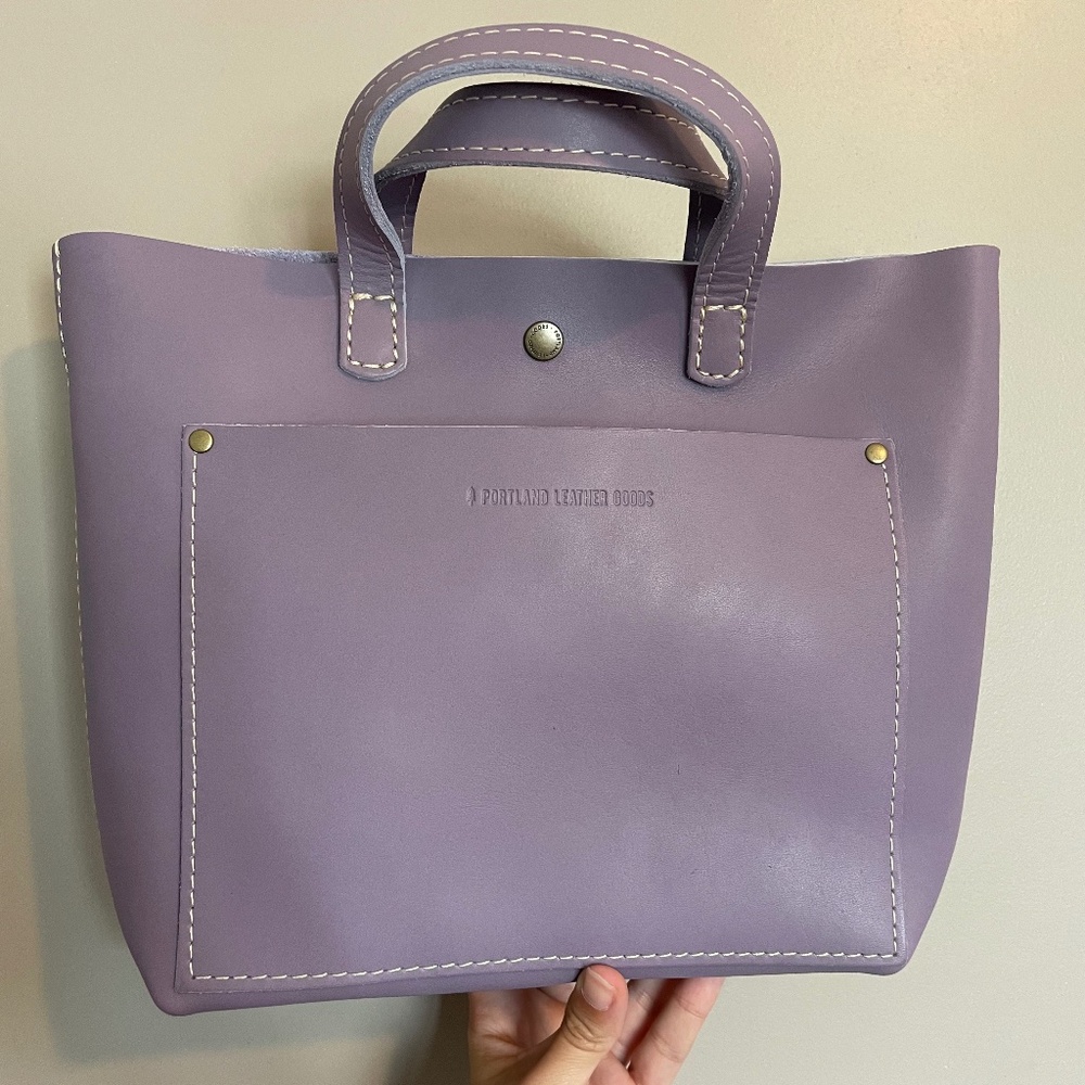 Portland Leather Goods | Lavender snap Mini Crossbody